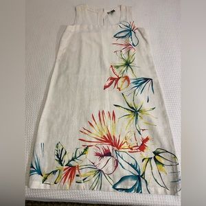 For Cynthia missy size S summer pullover dress or coverup bright floral design